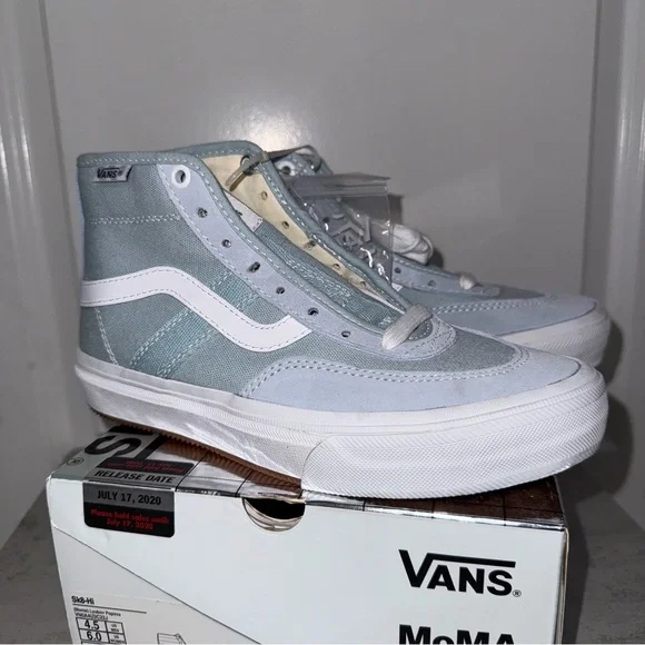 PLEASE READ: Vans Sk8-Hi Light Blue & White - Picture 2 of 6